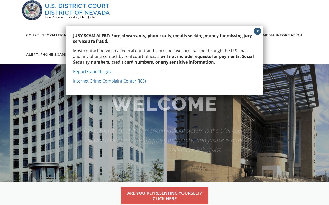 Carson City warrant records, District of Nevada federal courthouse contact